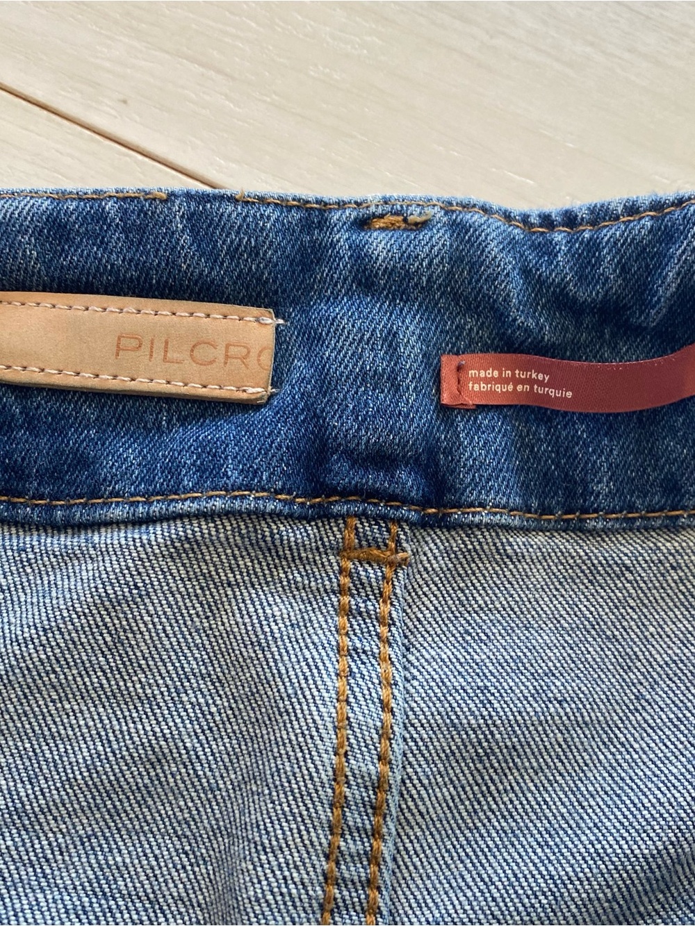 Pilcro Anthropologie
The Skipper Square Pocket Jeans Sz 28 Blue Wash - Picture 4 of 10